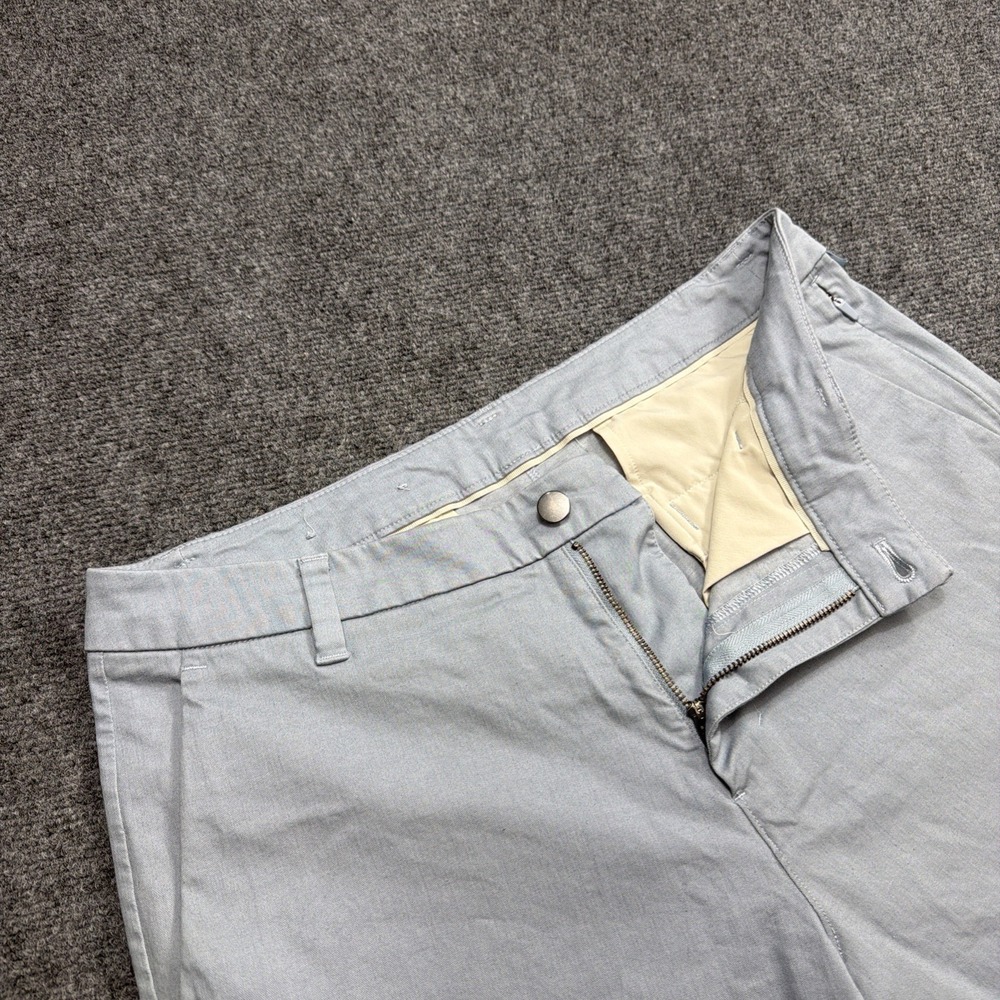 Lululemon Commission Shorts Men's 33 9" Inseam "Fog Blue" Chino Canvas Mint!!